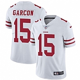 Nike Men & Women & Youth 49ers 15 Pierre Garcon White NFL Vapor Untouchable Limited Jersey